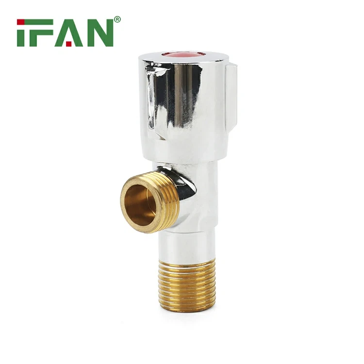 Brass Angle Valve With Chrome-Plated Finish
