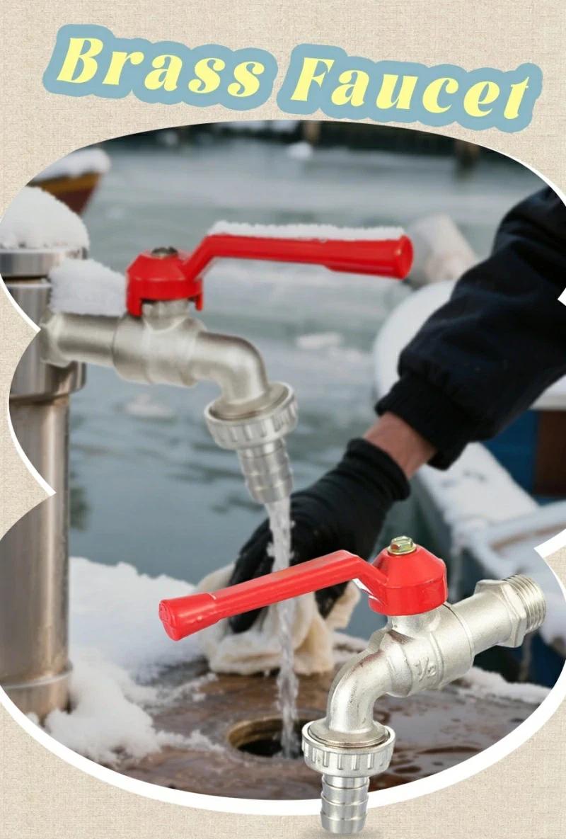 Brass Bibcock Menyampaikan Penutupan Air Mudah Lancar